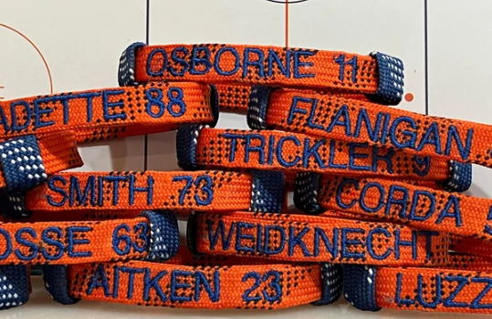 Custom Hockey Lace Bracelets